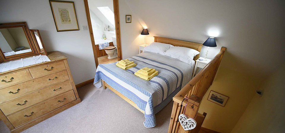 Our self catering accommodation in Glenhinnisdal is en suite were excellent modern facilities