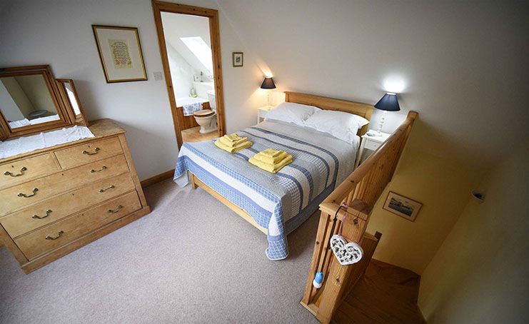 Our self catering accommodation in Glenhinnisdal is en suite were excellent modern facilities