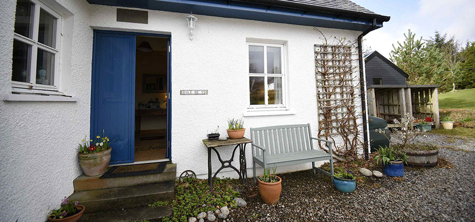 Half of Three self catering accommodation has a private entranc and great views