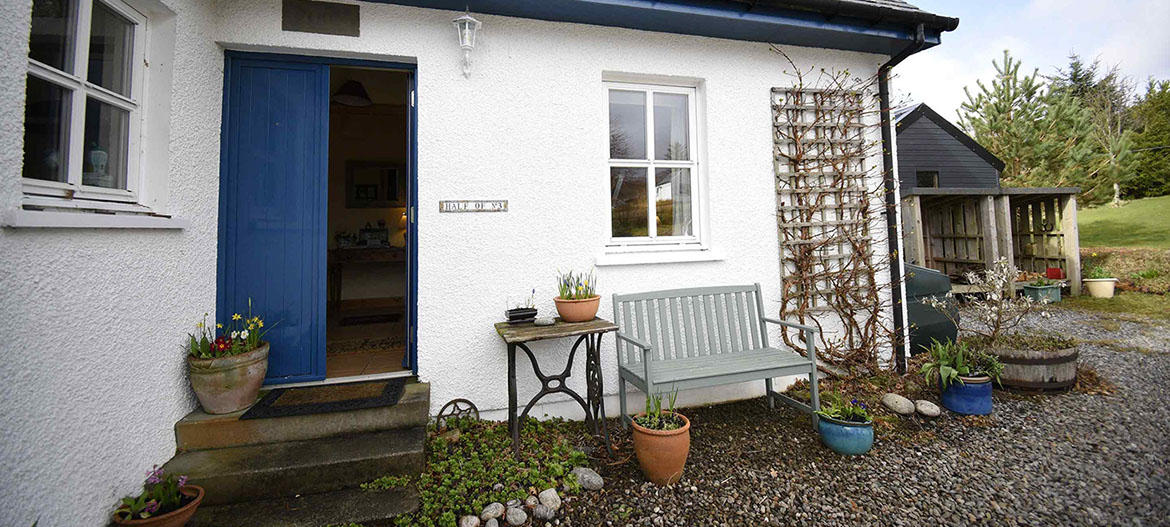 Half of Three self catering accommodation on the Isle of Skye features a double bedroom