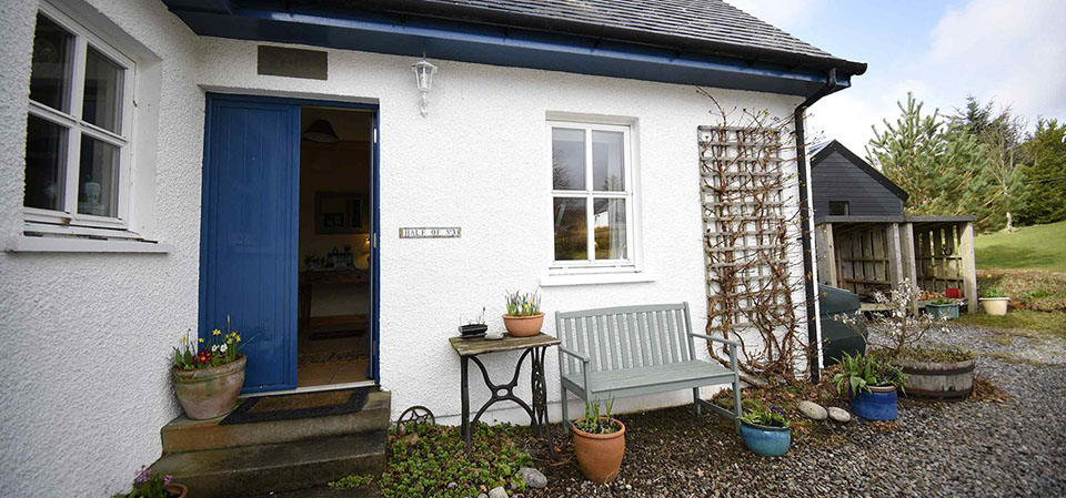 Half of Three self catering accommodation on the Isle of Skye features a double bedroom