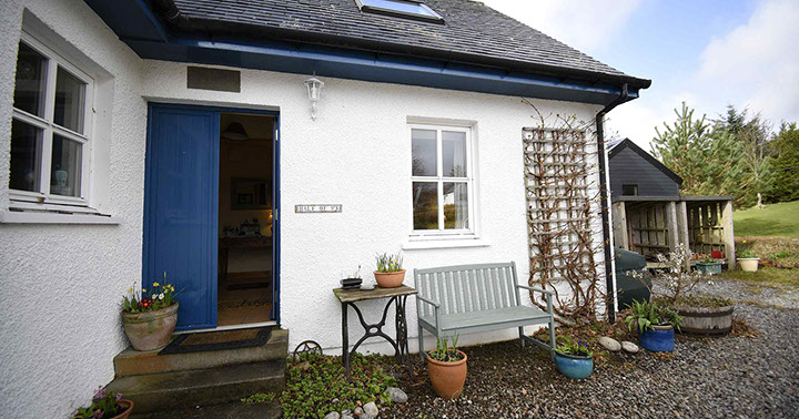 Half of Three self catering accommodation on the Isle of Skye features a double bedroom
